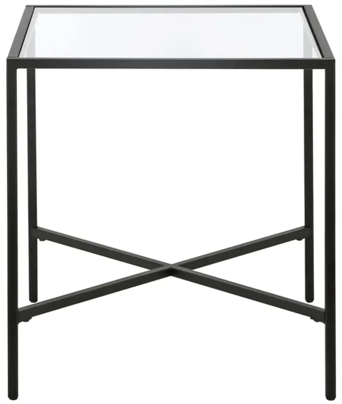 Edena Square End Table in Blackened Bronze by Hudson & Canal