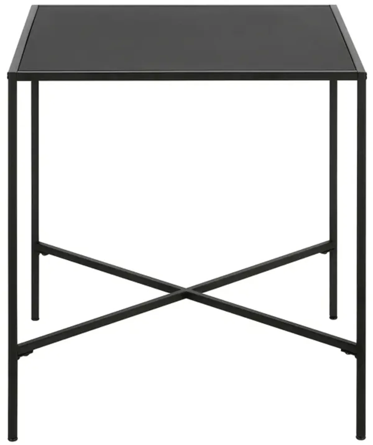 Edena Square End Table in Blackened Bronze by Hudson & Canal