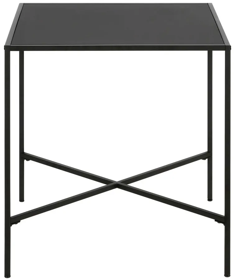 Edena Square End Table in Blackened Bronze by Hudson & Canal