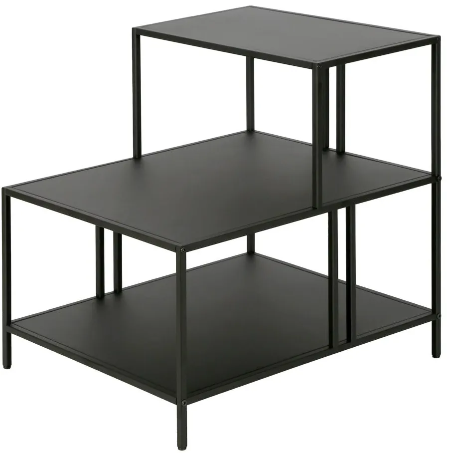 Kage Rectangular End Table in Blackened Bronze by Hudson & Canal