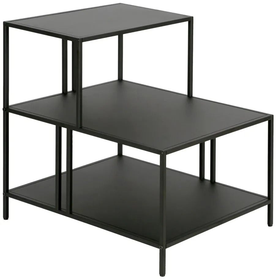 Kage Rectangular End Table in Blackened Bronze by Hudson & Canal