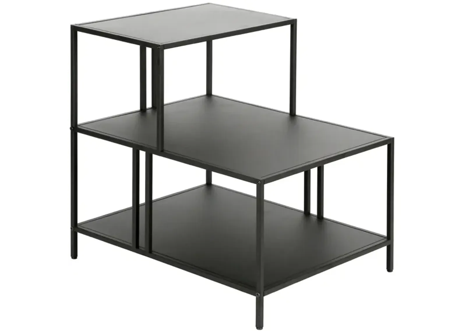 Kage Rectangular End Table in Gunmetal Gray by Hudson & Canal