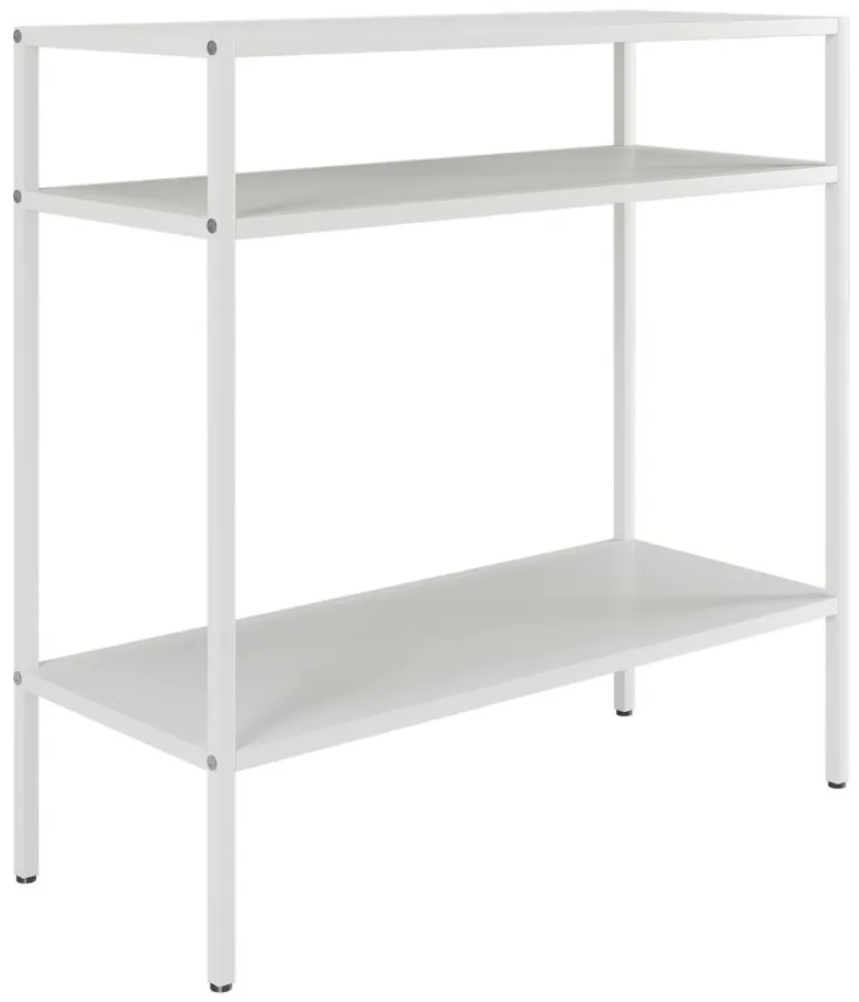 Oweno Rectangular End Table in Matte White by Hudson & Canal