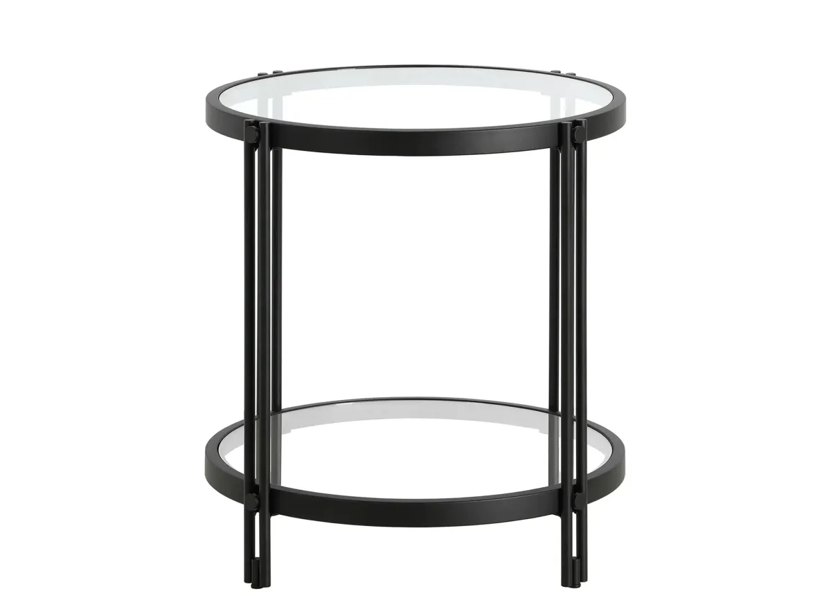 Inez Side Table in Blackened Bronze by Hudson & Canal