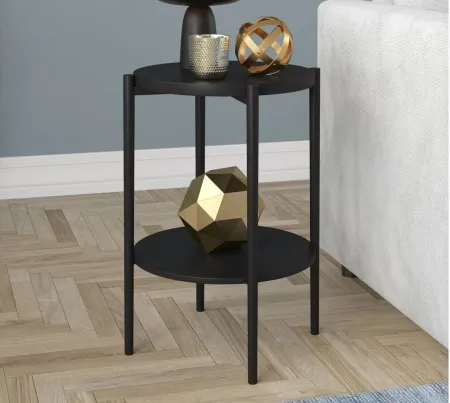 Wayne Side Table in Blackened Bronze by Hudson & Canal