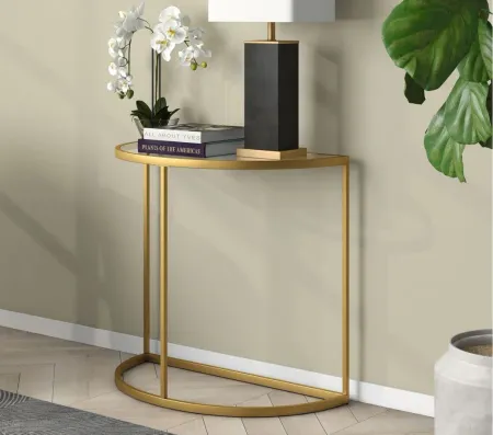 Verlaine Console Table in Gold by Hudson & Canal