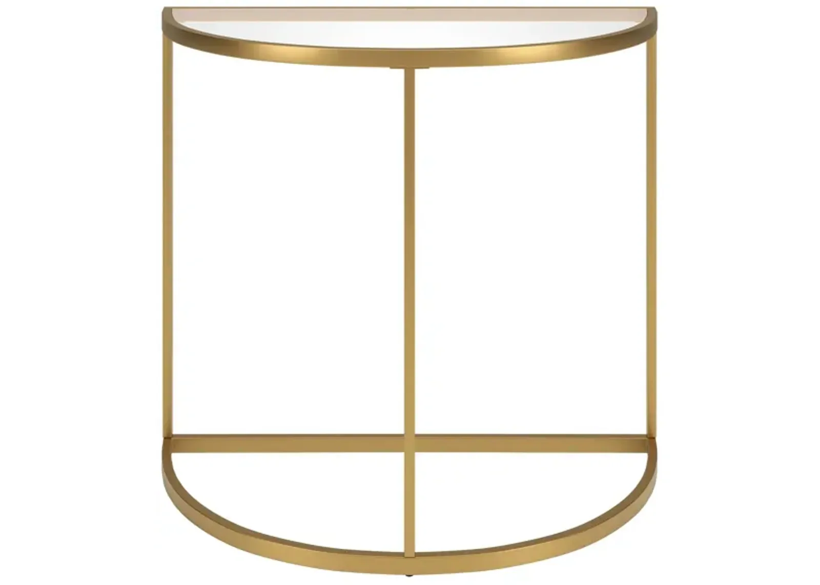 Verlaine Console Table in Gold by Hudson & Canal