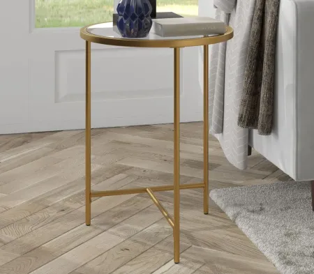 Berenson Side Table in Gold by Hudson & Canal