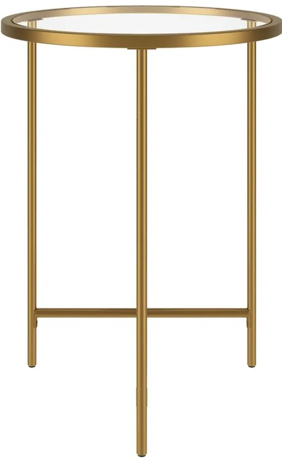 Berenson Side Table in Gold by Hudson & Canal