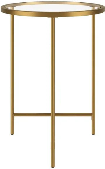 Berenson Side Table in Gold by Hudson & Canal