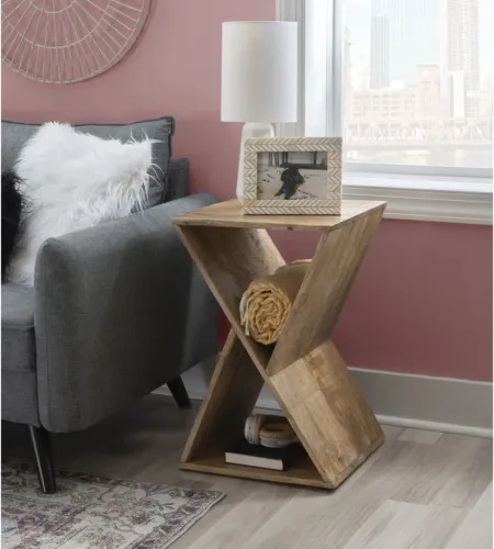 Lamotte Side Table in Natural by Linon Home Decor