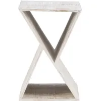 Lamotte Side Table in Whitewash by Linon Home Decor