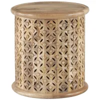 Inora Side Table in Natural by Linon Home Decor