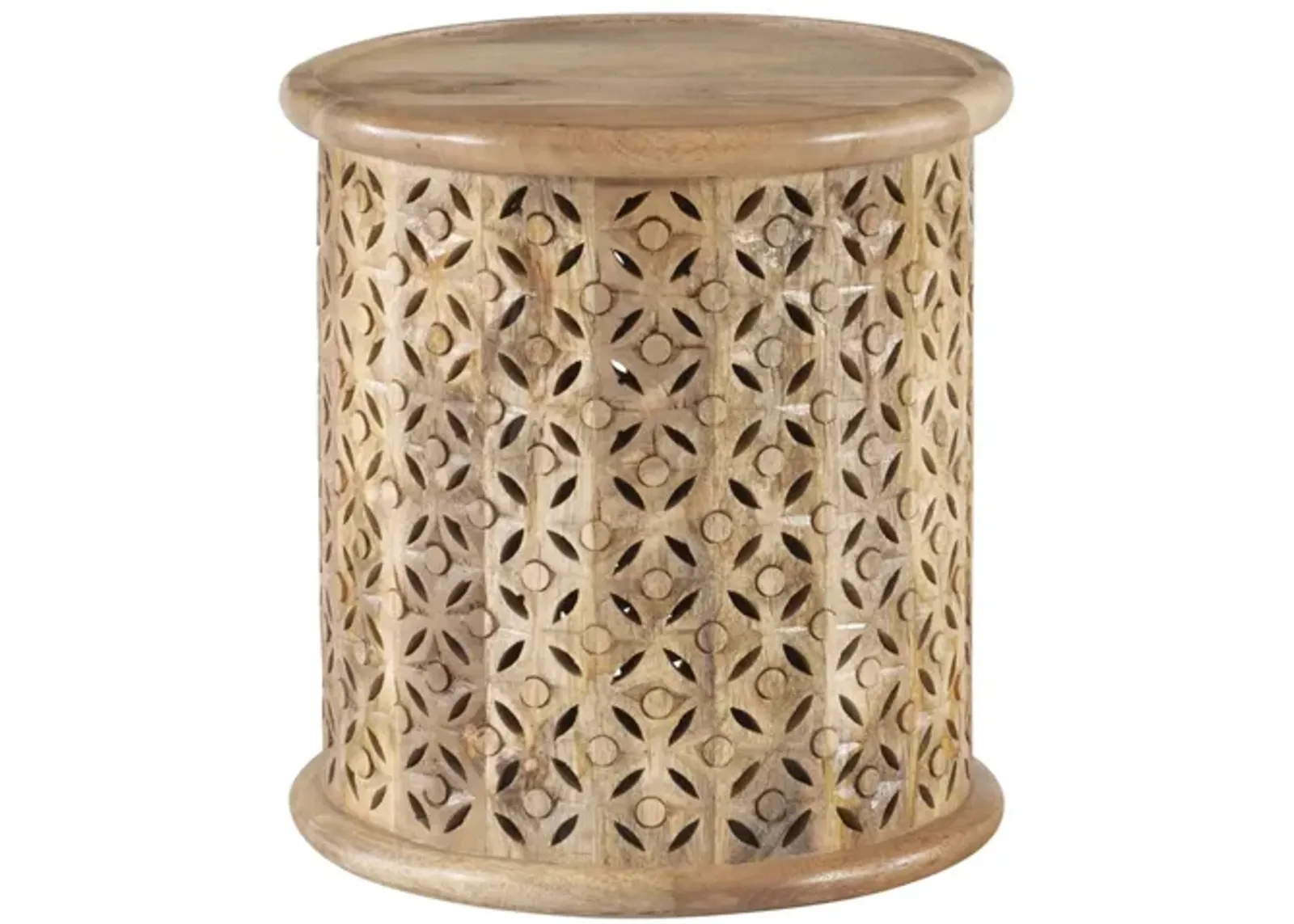 Inora Side Table in Natural by Linon Home Decor