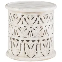 Lockport Side Table in White by Linon Home Decor