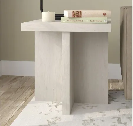 Verity Side Table in Alder White by Hudson & Canal
