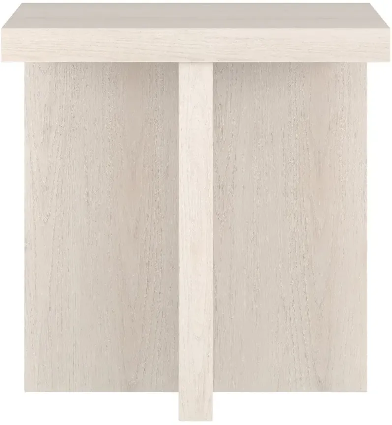 Verity Side Table in Alder White by Hudson & Canal