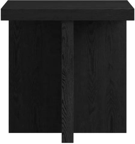 Verity Side Table in Black Grain by Hudson & Canal