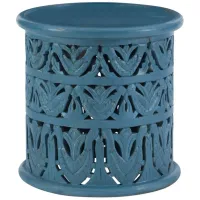 Lockport Side Table in Blue by Linon Home Decor