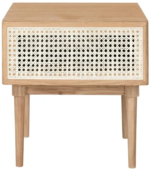Cane Side Table