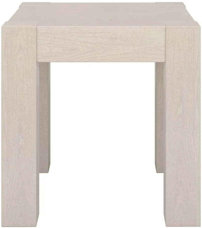 Jeffies Side Table in Alder White by Hudson & Canal
