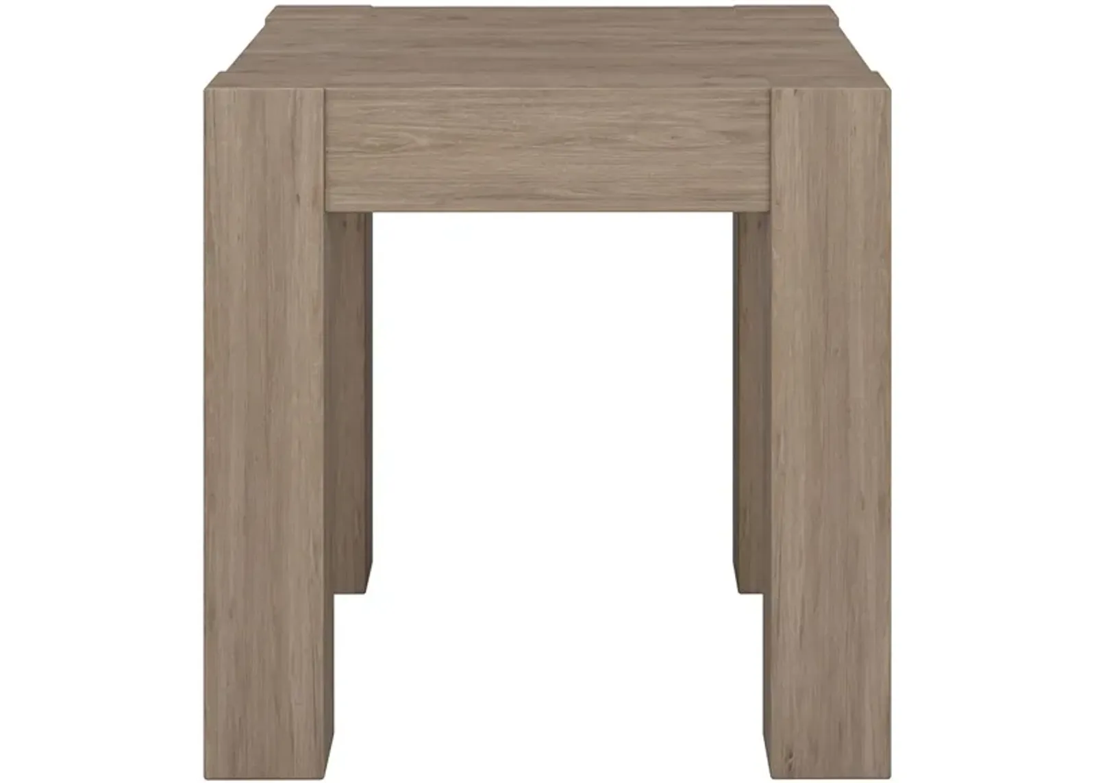 Jeffies Side Table in Antiqued Gray Oak by Hudson & Canal