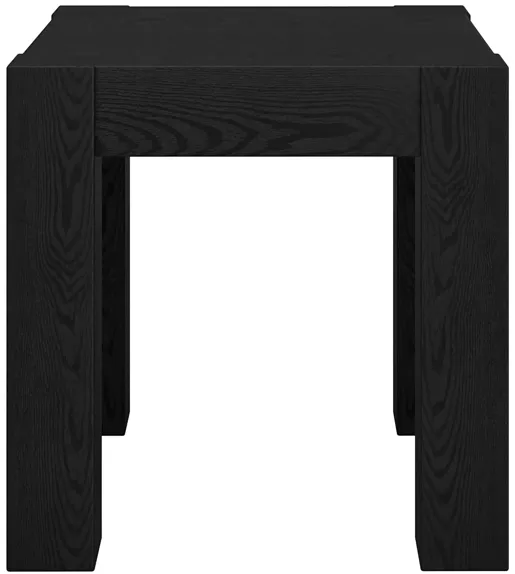 Jeffies Side Table in Black Grain by Hudson & Canal