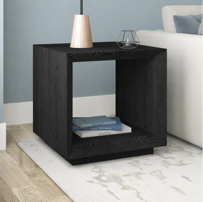 Tannen Side Table in Black Grain by Hudson & Canal