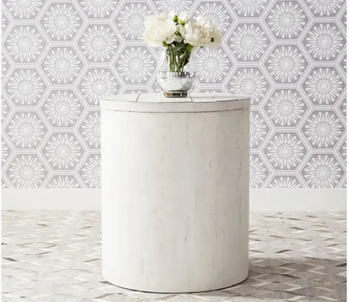Marguerite Drum End Table