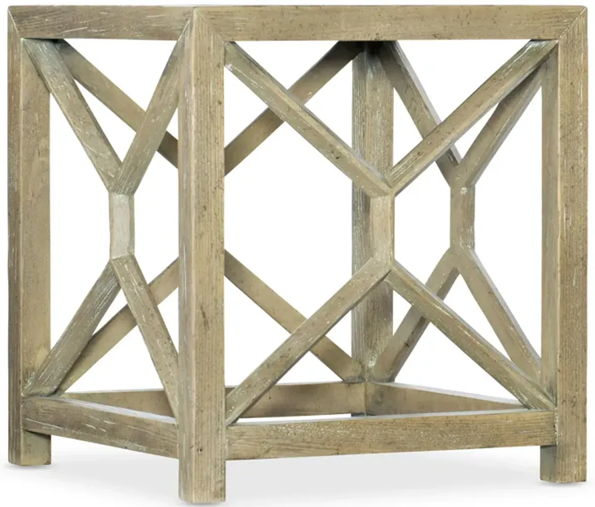 Surfrider Square End Table in Brown by Hooker Furniture