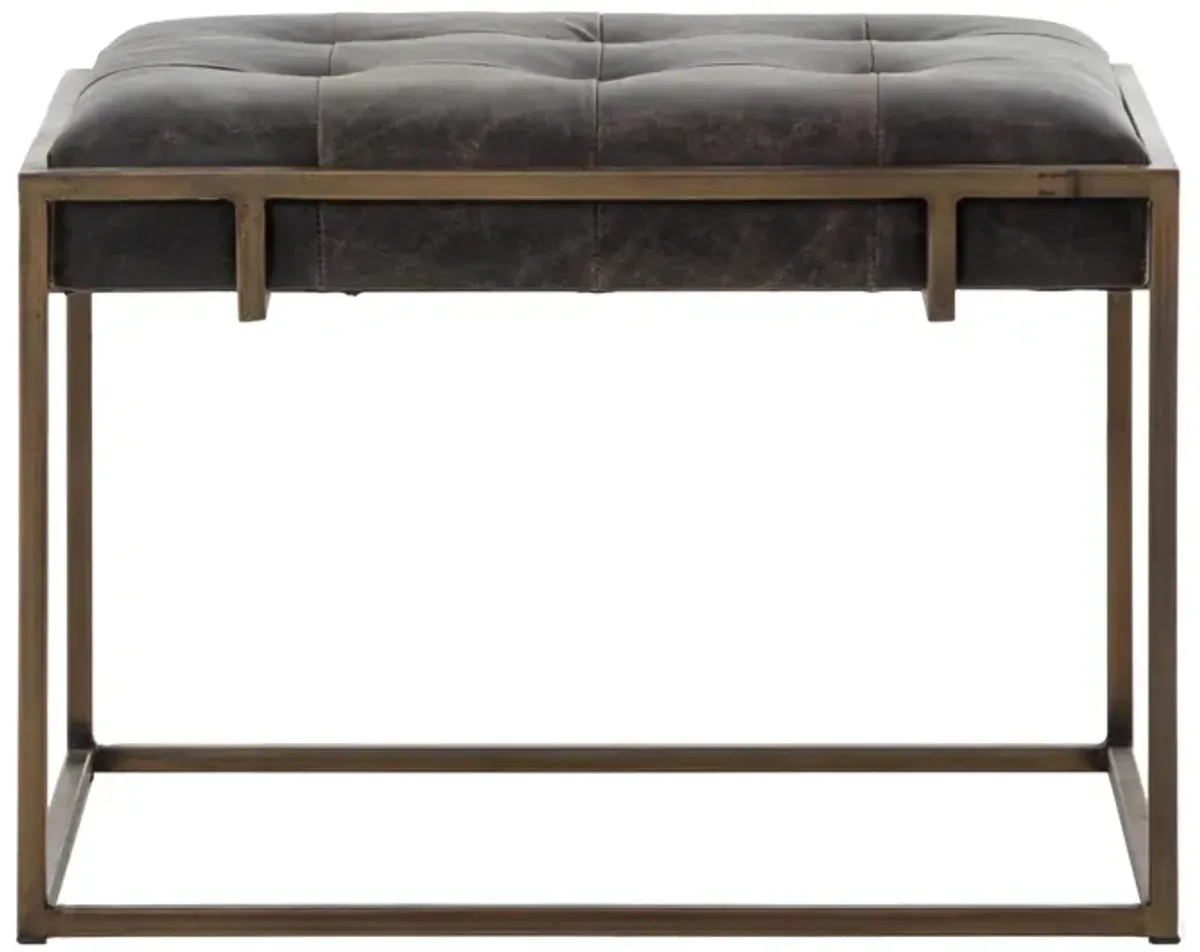 Lehanne Rectangular Leather End Table