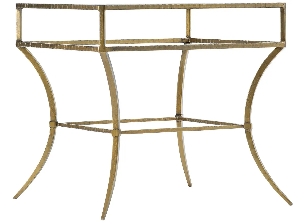 Laureng End Table in Gold by Hooker Furniture