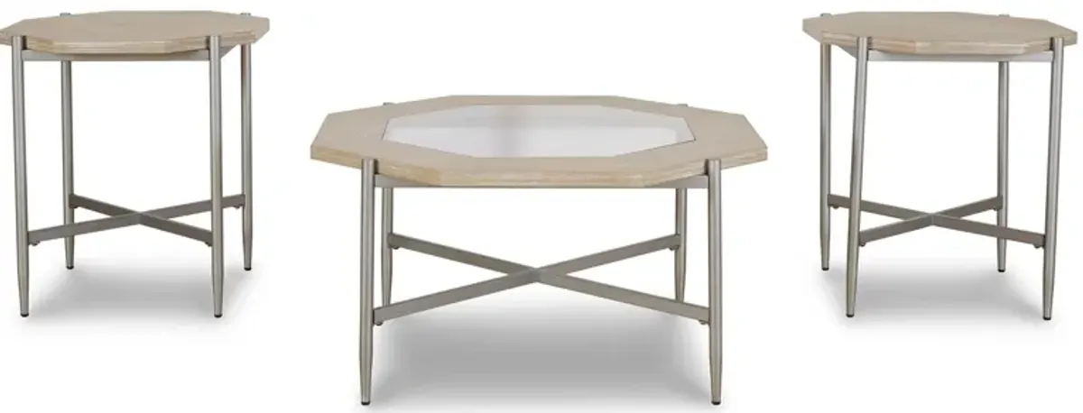 Varlowe Table (Set of 3) in Bisque by Ashley Furniture