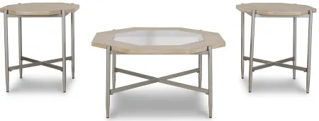 Varlowe Table (Set of 3) in Bisque by Ashley Furniture