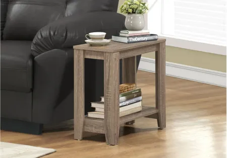 Monarch Specialties Accent End Table in Dark Taupe by Monarch Specialties
