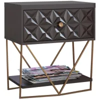 Blair Accent Table in Black by DOREL HOME FURNISHINGS