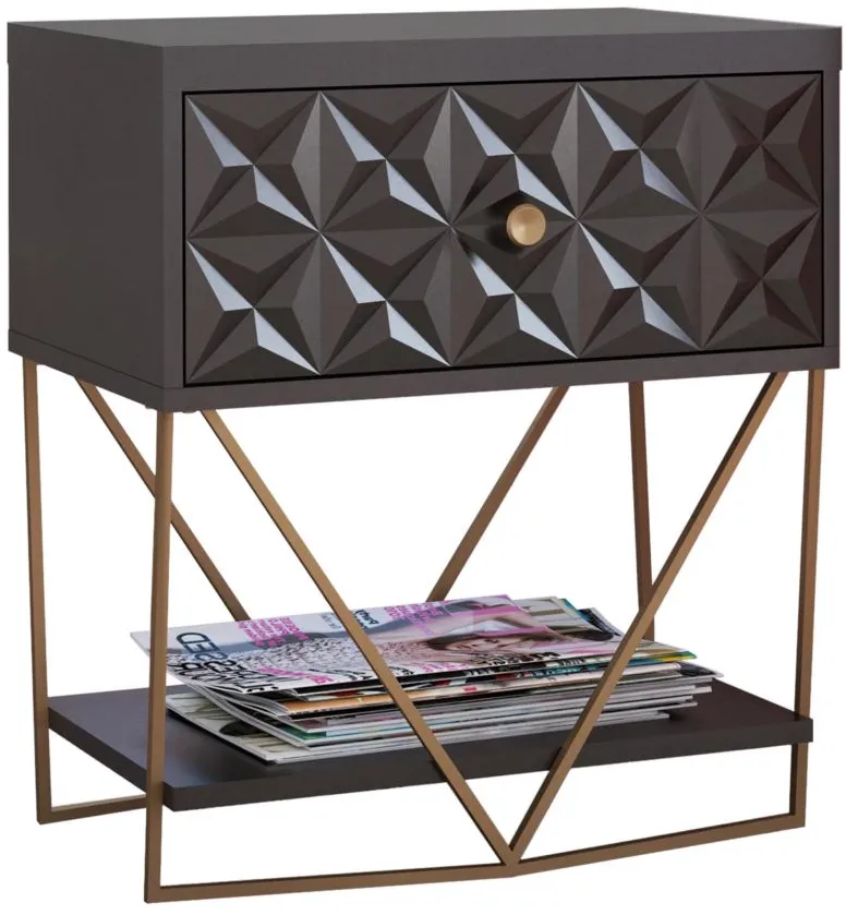 Blair Accent Table in Black by DOREL HOME FURNISHINGS