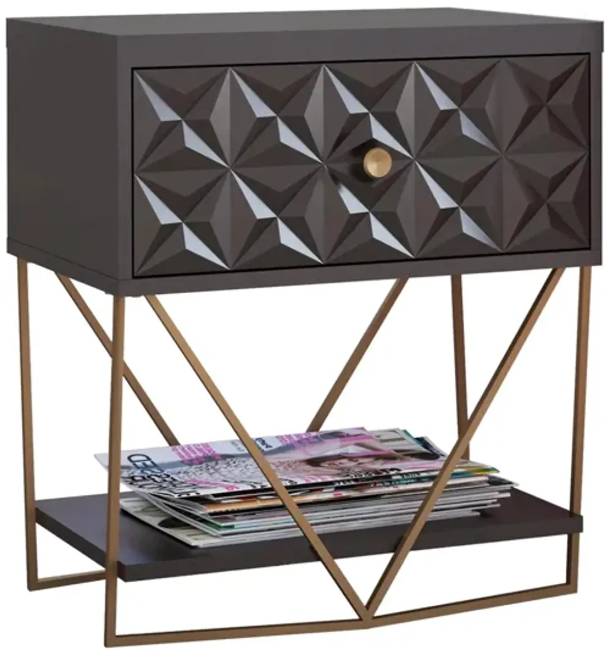 Blair Accent Table in Black by DOREL HOME FURNISHINGS