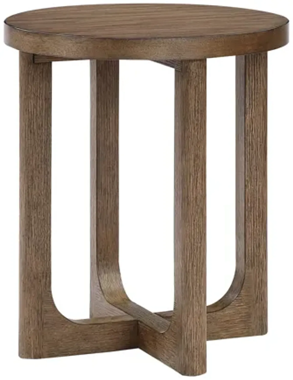 Almond Round End Table