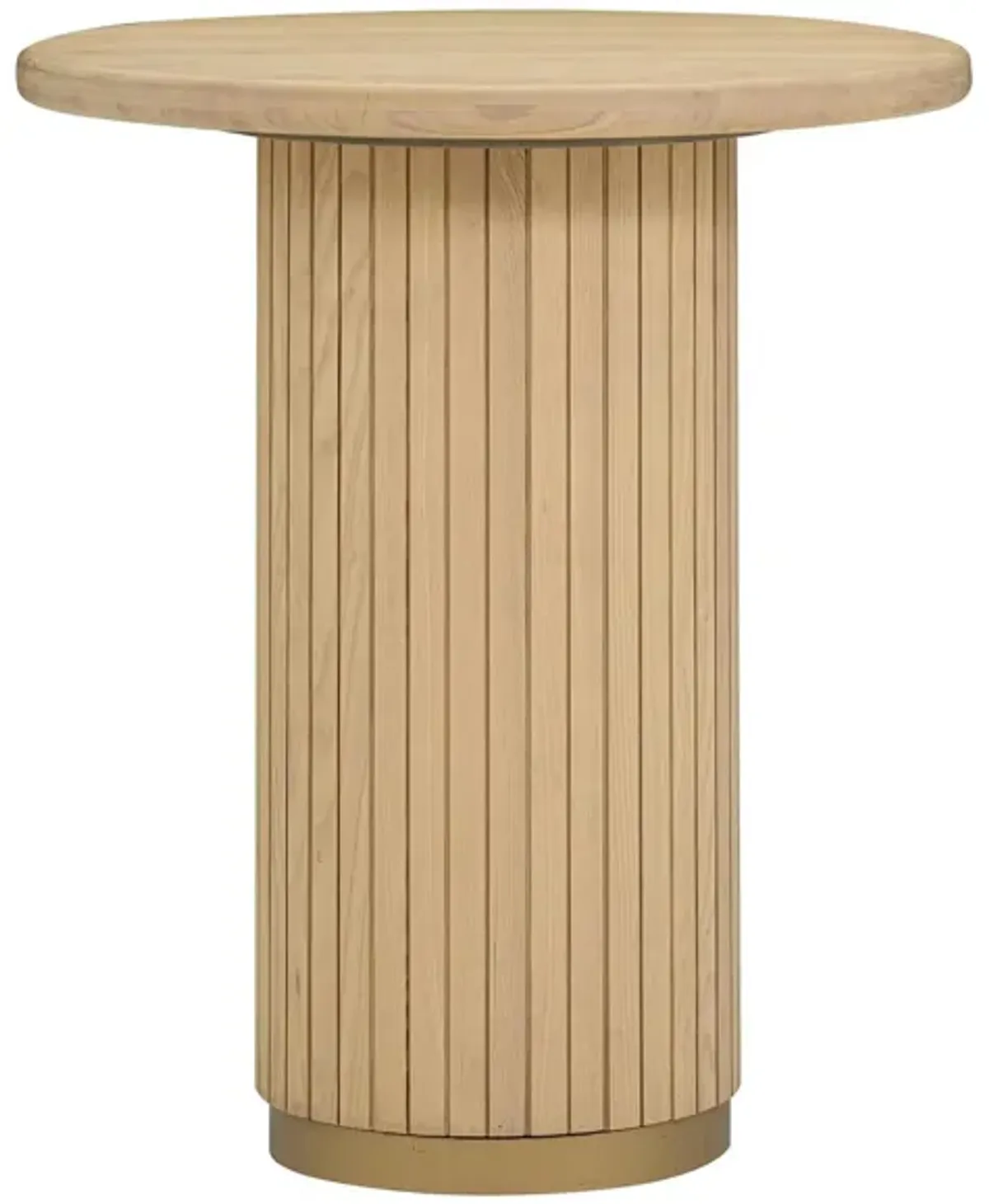 Chelsea Entry Table in Natural Ash by Tov Furniture