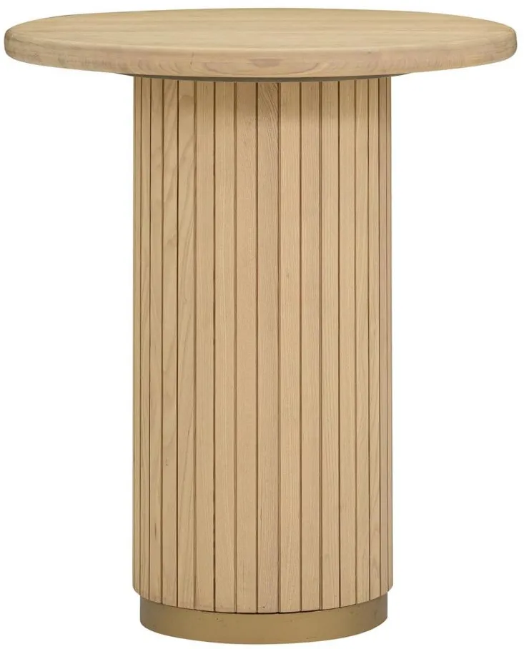 Chelsea Entry Table in Natural Ash by Tov Furniture