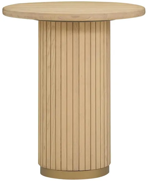 Chelsea Entry Table in Natural Ash by Tov Furniture