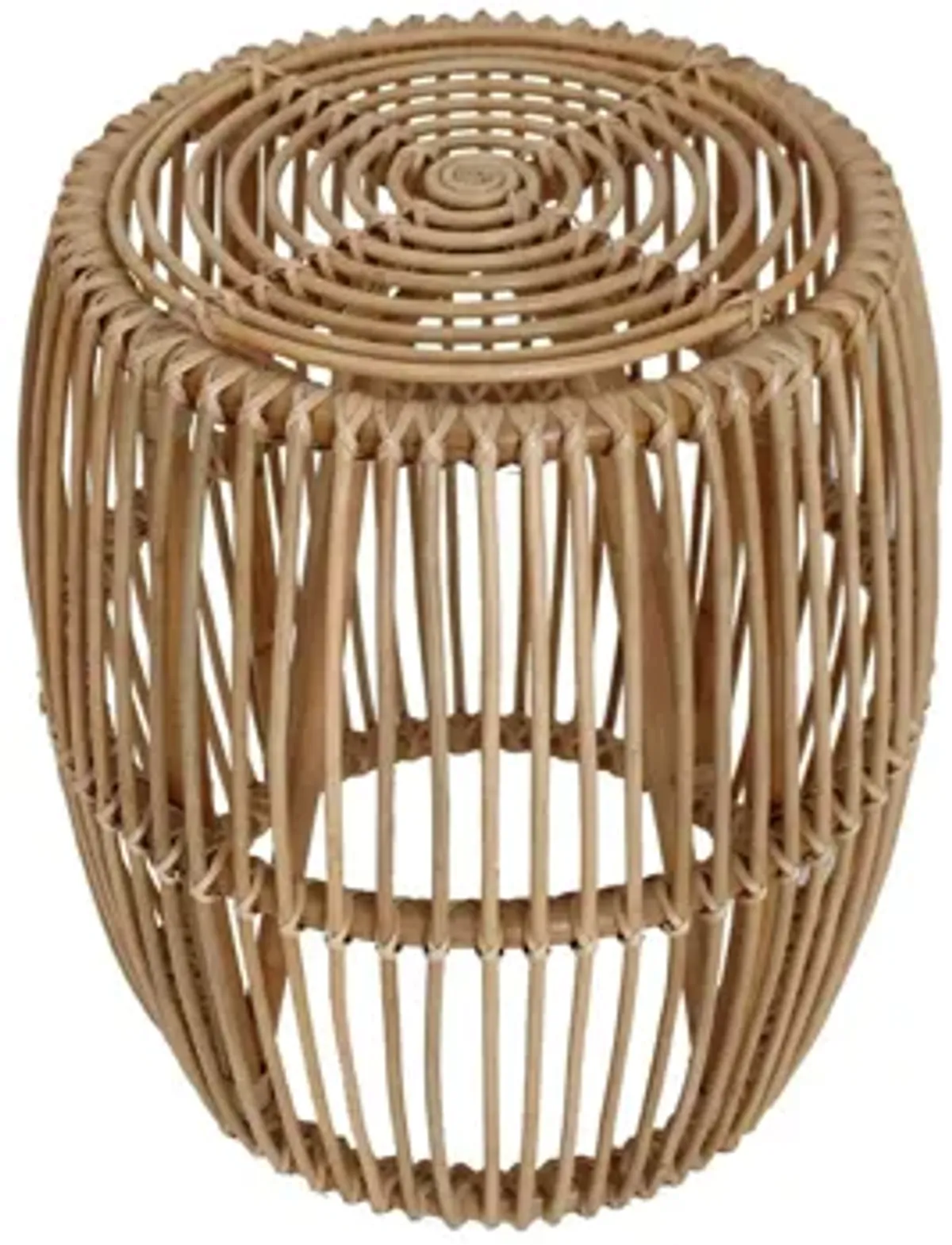 Keegan Round Rattan End Table