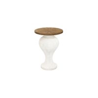 Pulaski 18" Round Accent Table in Multi by Bellanest.