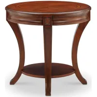 Monarch Winslet Oval End Table in Cherry by Magnussen Home