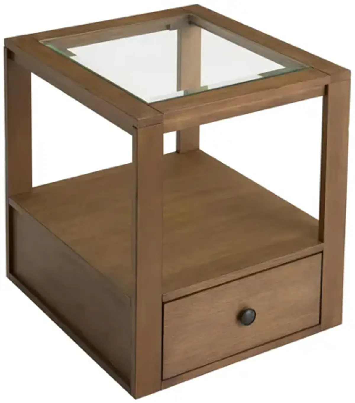 Kaywood Glass Top End Table