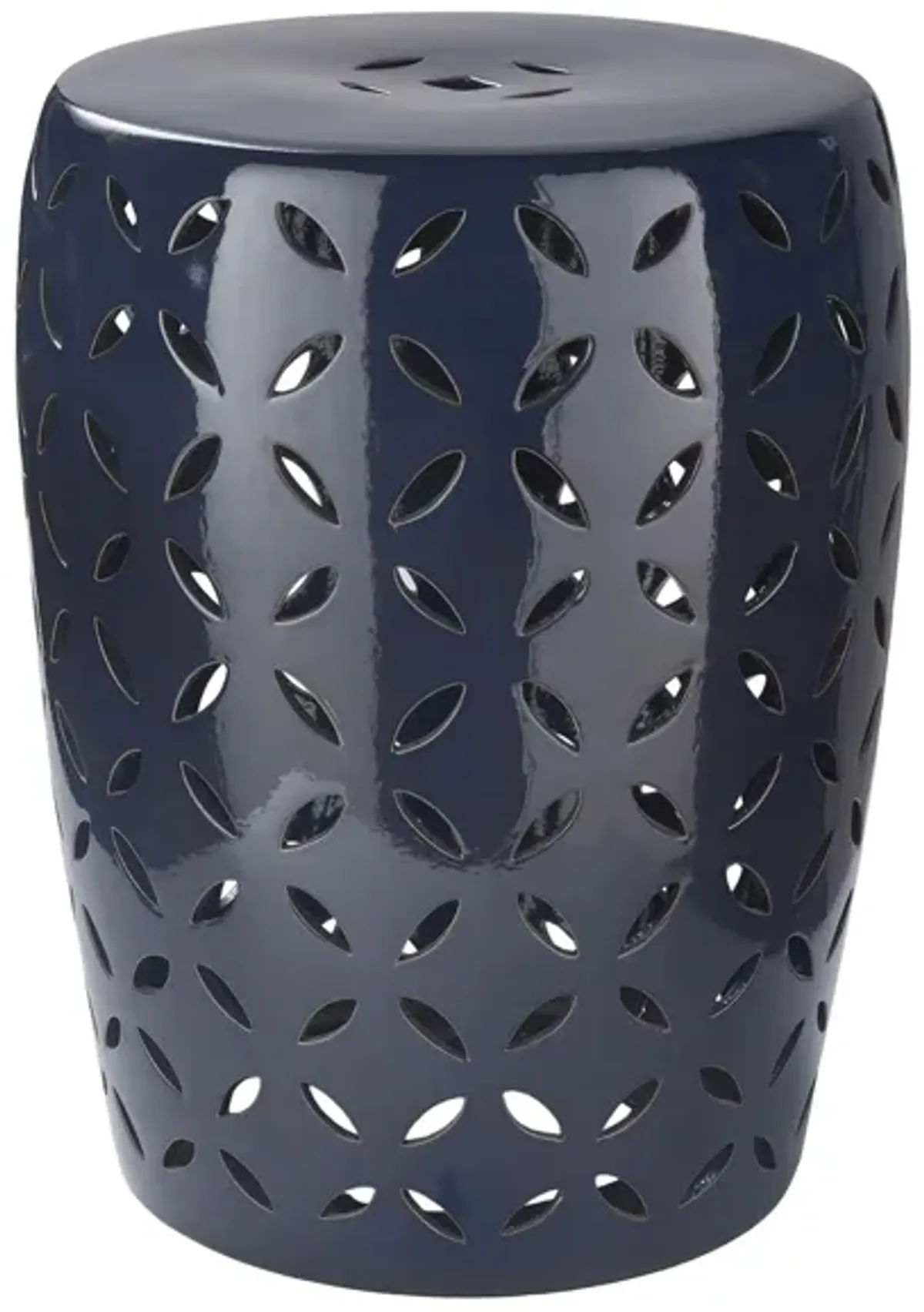 Chantilly Ceramic Accent Table in Navy by Surya