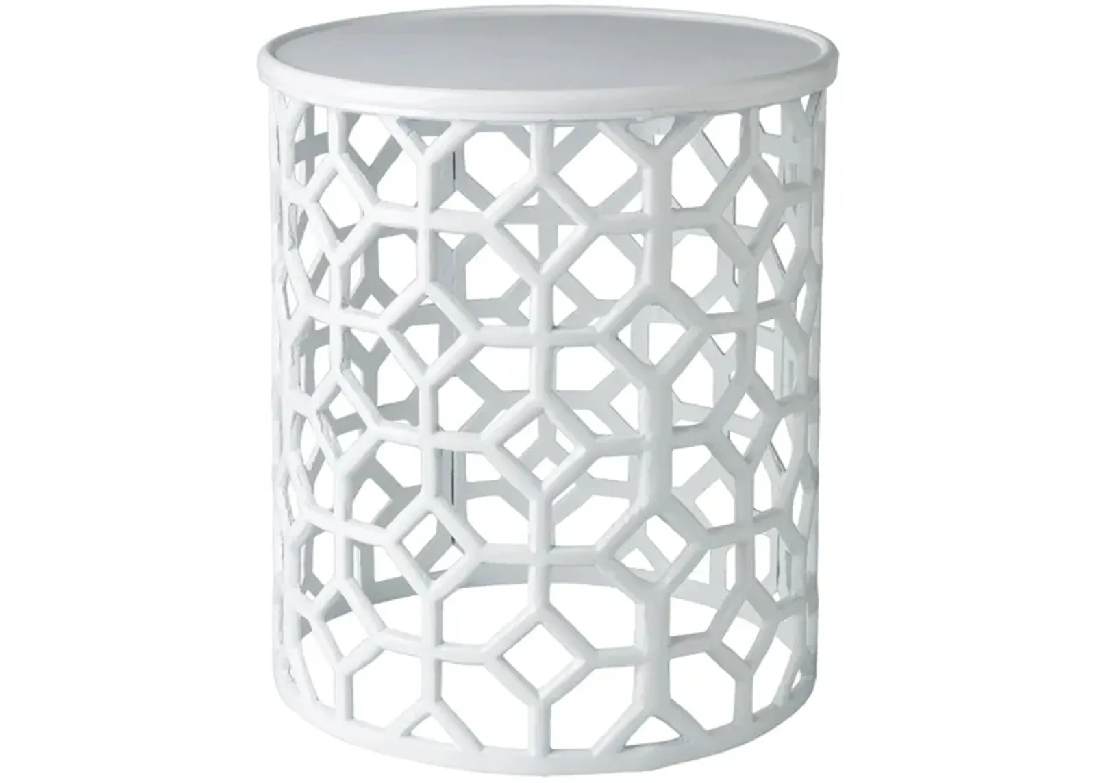 Hale Accent Table in White by Surya