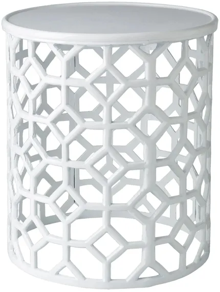 Hale Accent Table in White by Surya