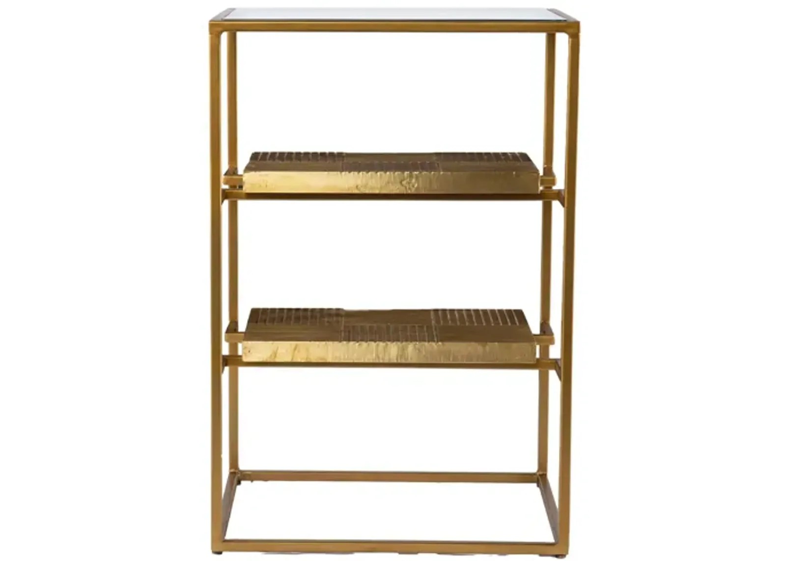 Slough Accent Table in Brass by SEI Furniture